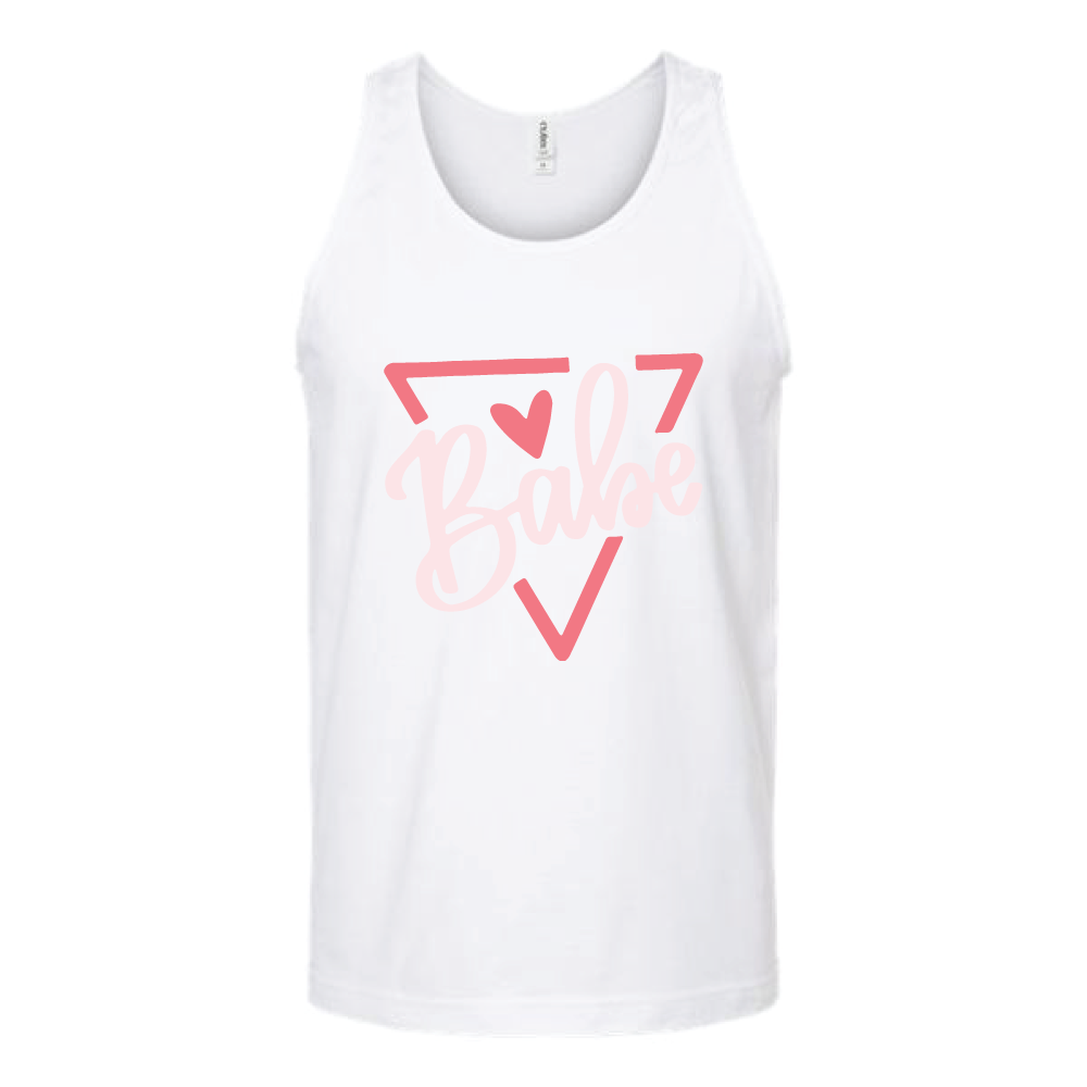 Babe With Triangle Unisex Tank Top Tank Top Tshirts.com White S 