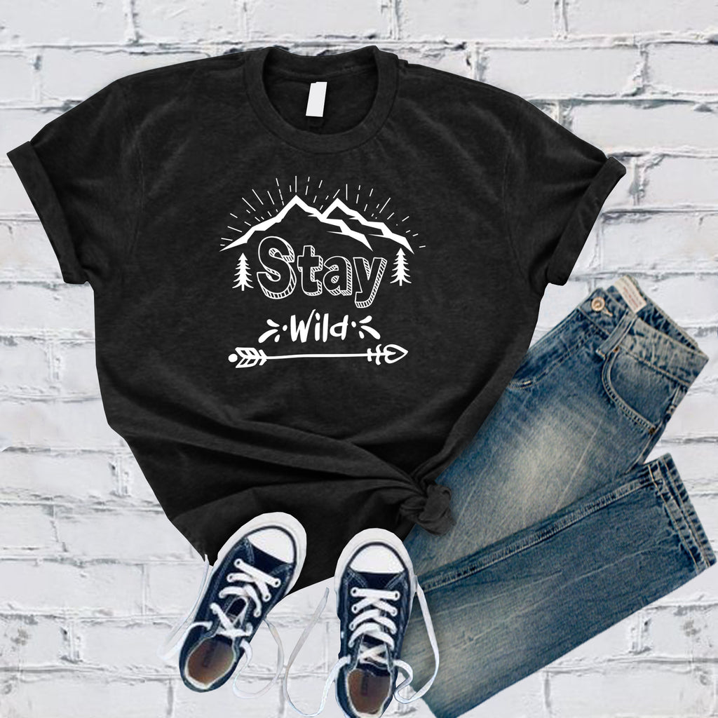 Stay Wild T-Shirt T-Shirt Tshirts.com Black S 