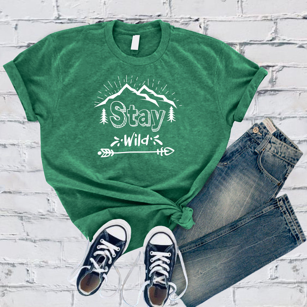 Stay Wild T-Shirt T-Shirt Tshirts.com Heather Kelly S 
