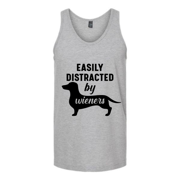 Easily Distracted By Wieners Unisex Tank Top Image