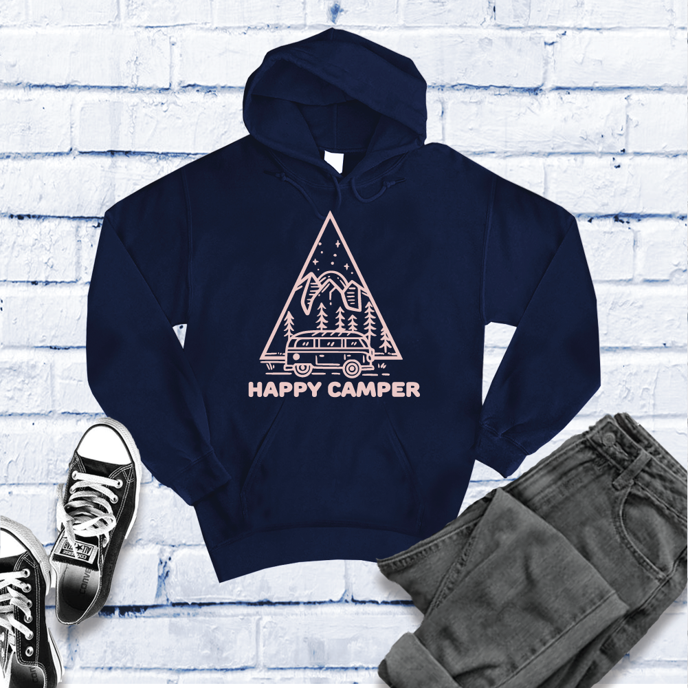 Happy Camper Hoodie Hoodie Tshirts.com Classic Navy S 