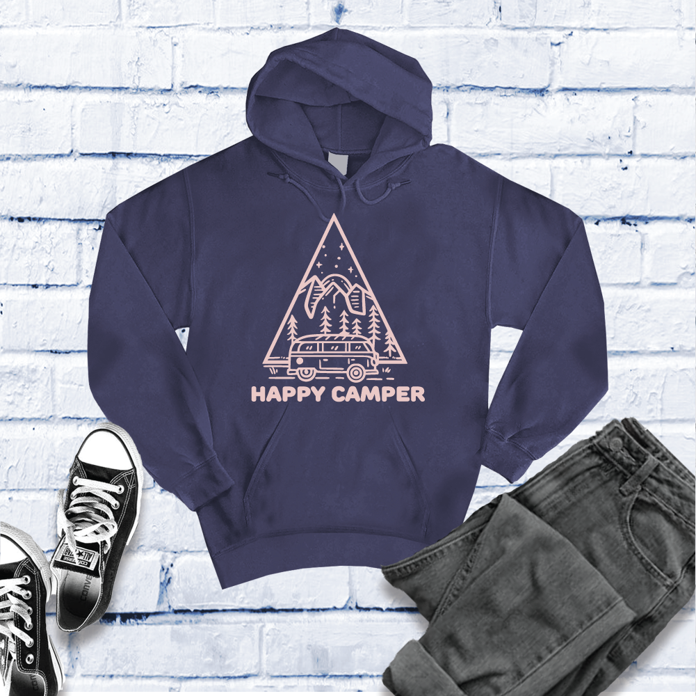 Happy Camper Hoodie Hoodie Tshirts.com Classic Navy Heather S 