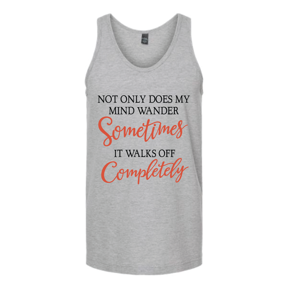 Not Only Does My Mind Wander Unisex Tank Top Tank Top Tshirts.com Heather Grey S 