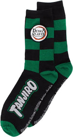 Demon Slayer Tanjiro Character Pattern Anime Crew Socks Image
