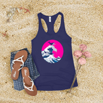 Whale Surfing Women's Tank Top Image