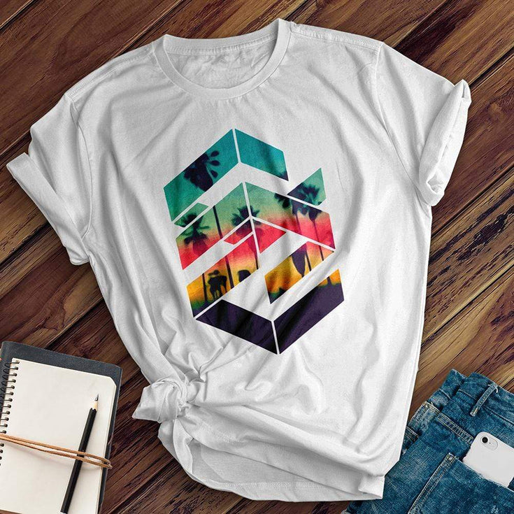 Geometric Sunset T-Shirt Image