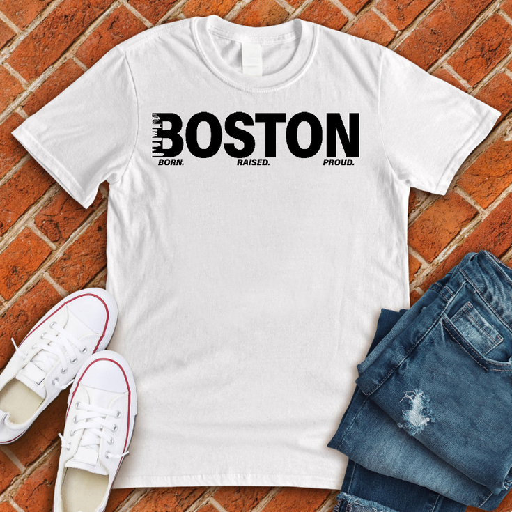 BOSTON Born Raised Proud T-Shirt Image