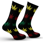 Multi Colored Leaf Socks Image