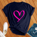 Neon Heart T-Shirt Image