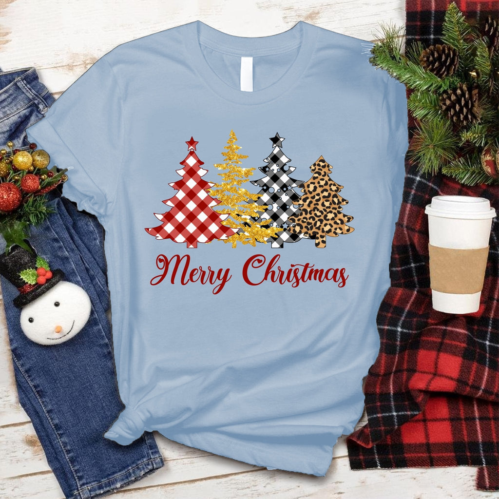 Plaid Merry Christmas Tee - Love Tees