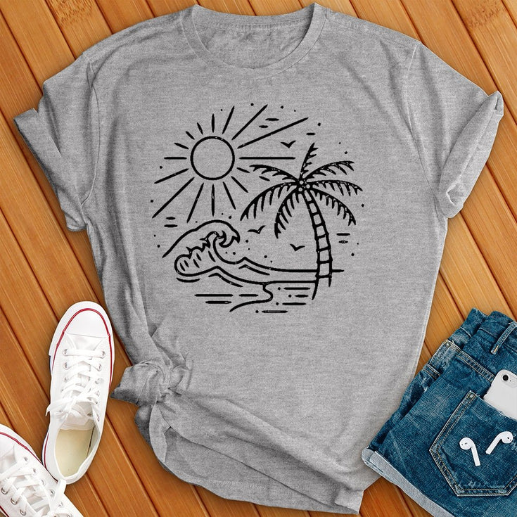 Retro Beach T-Shirt Image