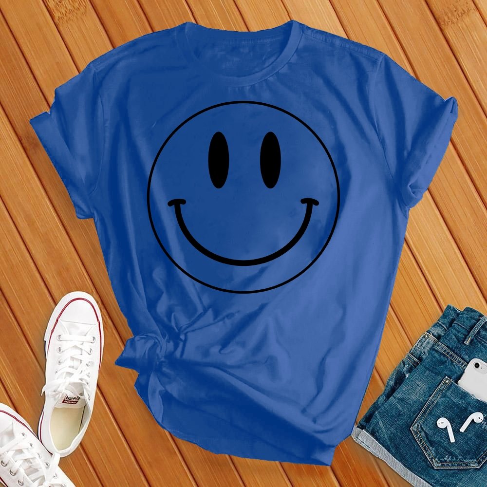 Smiley Face T-Shirt T-Shirt tshirts.com True Royal S 