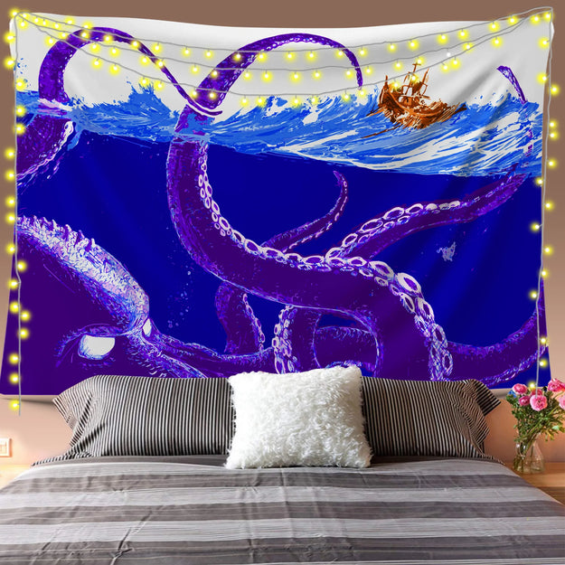 Lost Kraken Tapestry Image