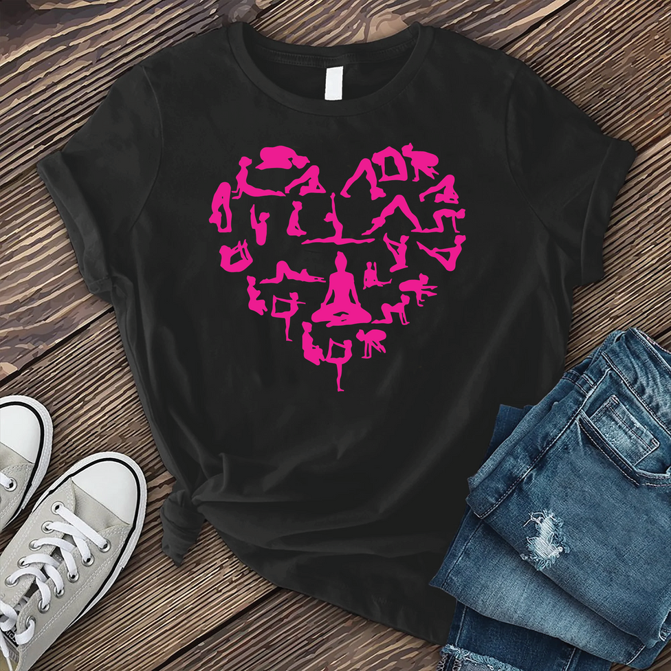 Yoga Heart T-Shirt Image