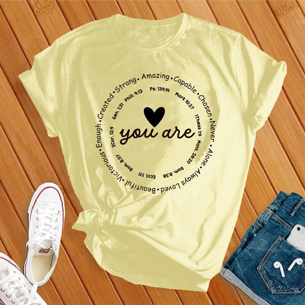 You Are Unisex Jersey Short Sleeve T-Shirt T-Shirt tshirts.com Heather French Vanilla S 