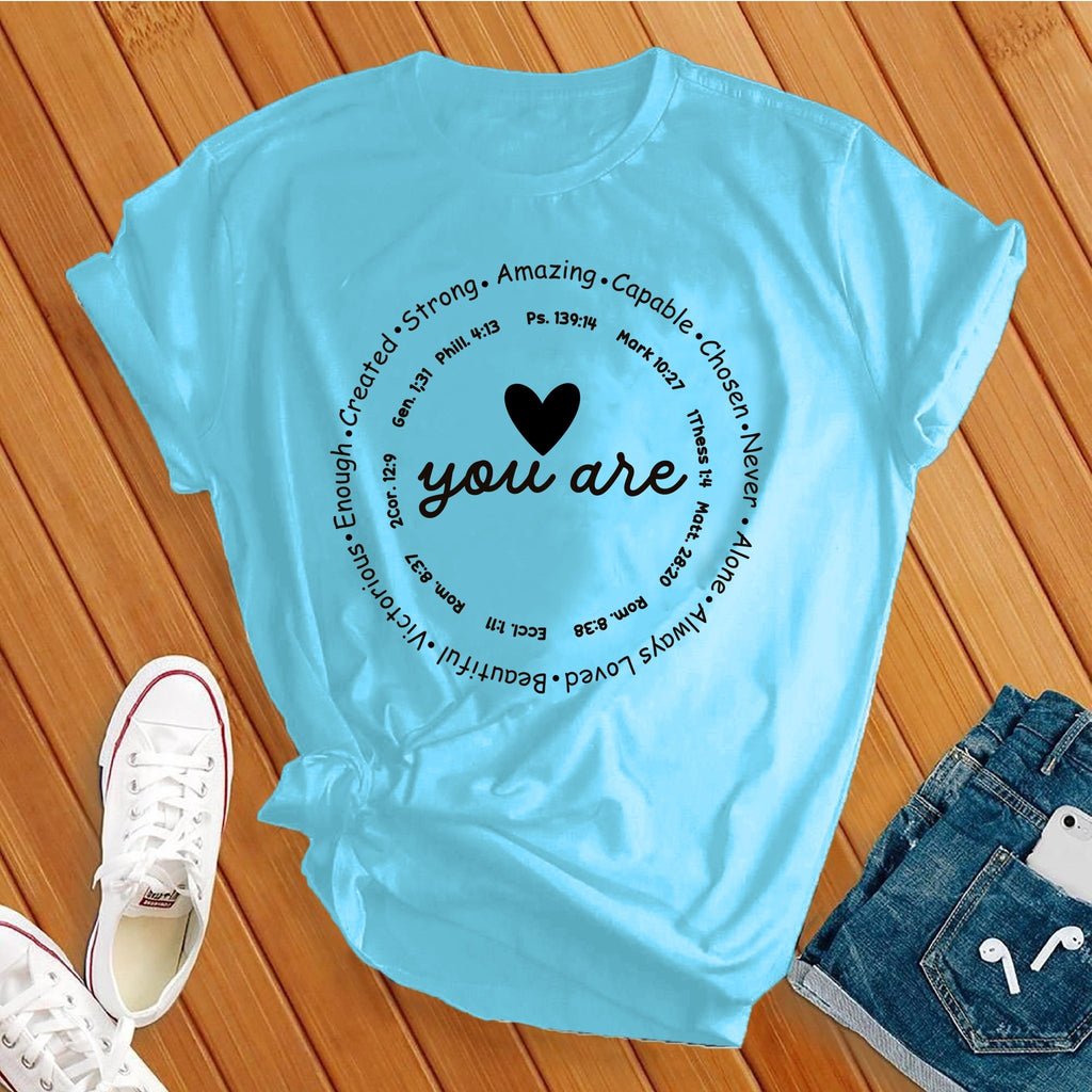You Are Unisex Jersey Short Sleeve T-Shirt T-Shirt tshirts.com Turquoise S 