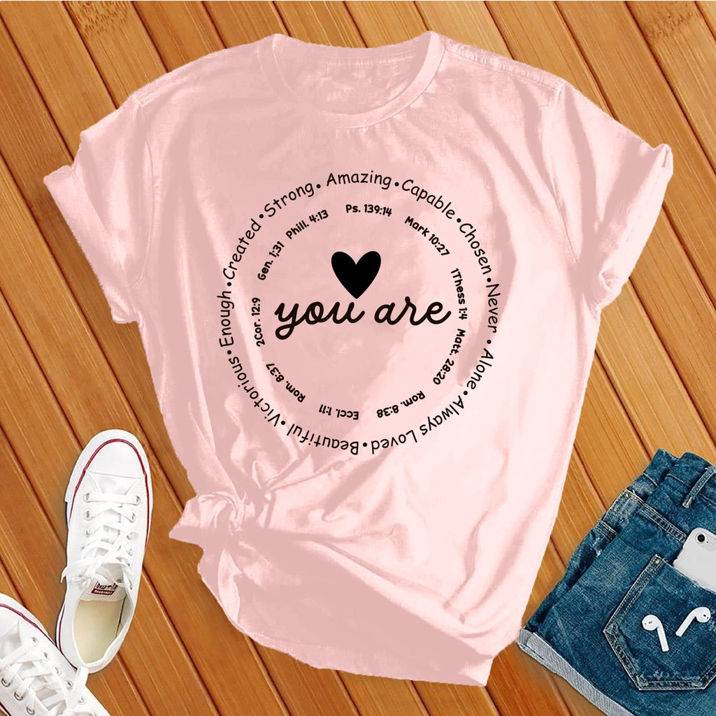You Are Unisex Jersey Short Sleeve T-Shirt T-Shirt tshirts.com Soft Pink S 