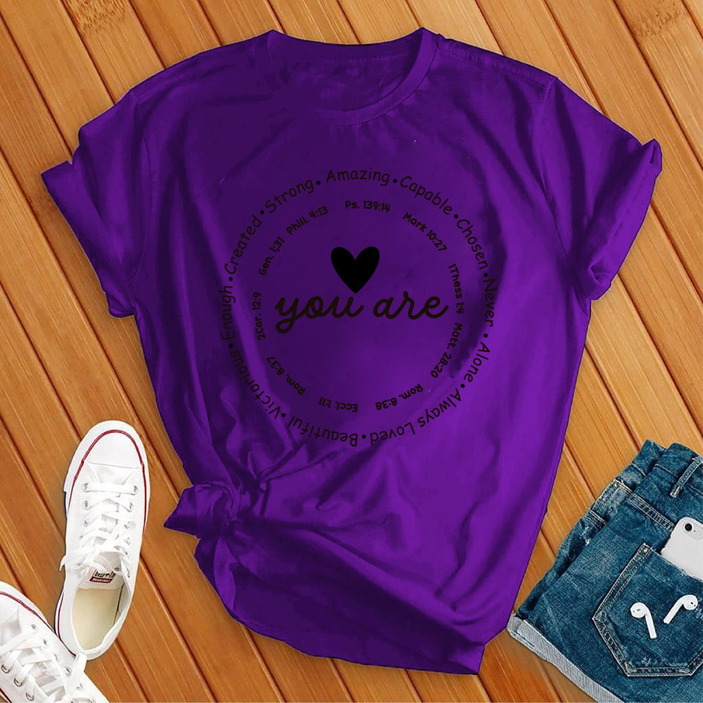 You Are Unisex Jersey Short Sleeve T-Shirt T-Shirt tshirts.com Team Purple S 